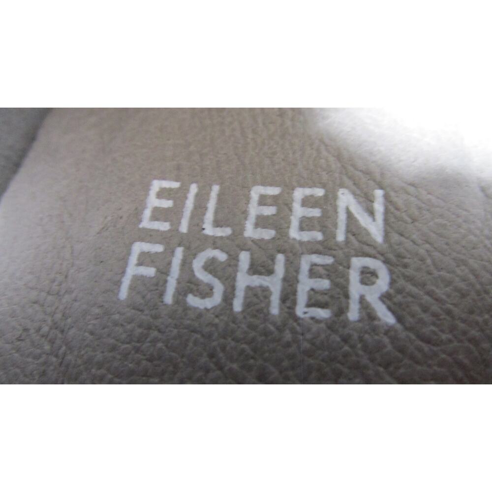 Eileen Fisher Gray Suede Slip On Platform Loafer Size 7 Pull Tab Round Toe NWOB - Picture 8 of 10